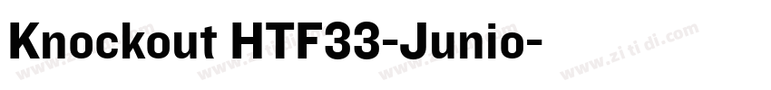 Knockout HTF33-Junio字体转换